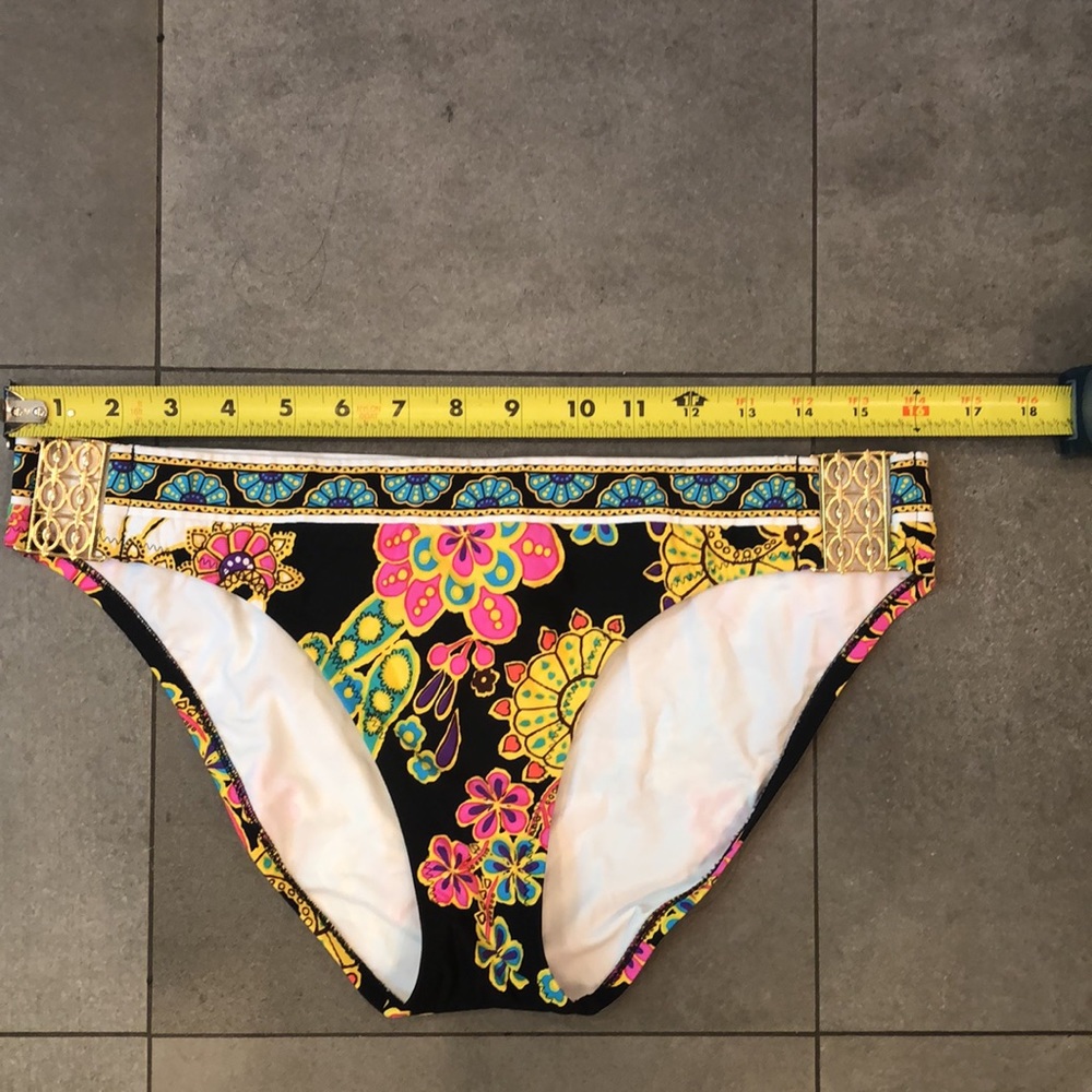 Turk Floral Print Bikini Bottom - Picture 2 of 7